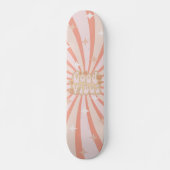 Niedliche Hippie Retro Good Vibes Skateboard (Vorne)