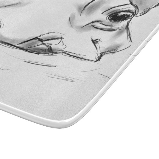 Niedliche Hippie Schneidebrett (Ecke)