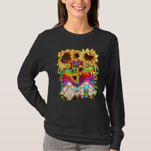 Niedliche Hippie Sonnenblume für Frauen Blumenstra T-Shirt