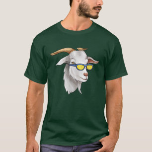 Niedliche Hippie-Ziege-Kopfgestaltung Beste aller  T-Shirt