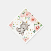 Niedliche Hippo Babydusche Napkins Serviette (Ecke)