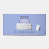 Niedliche Hippo-Desk-Mat Schreibtischunterlage (Tastatur & Maus)