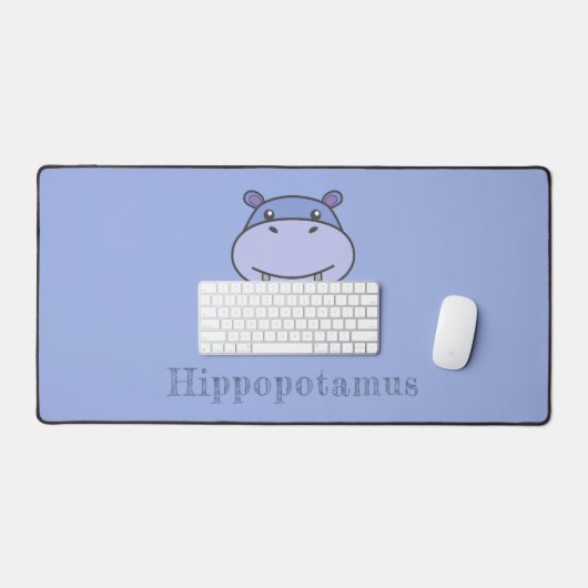 Niedliche Hippo-Desk-Mat Schreibtischunterlage (Tastatur & Maus)