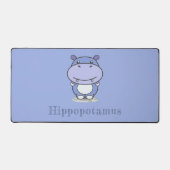 Niedliche Hippo-Desk-Mat Schreibtischunterlage (Vorderseite)