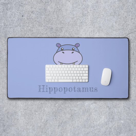 Niedliche Hippo-Desk-Mat Schreibtischunterlage