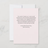 Niedliche Hippo Kinderdusche Danke Flachkarte (Rückseite)