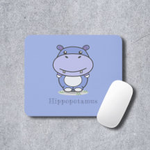 Niedliche Hippo-Maus-Pad