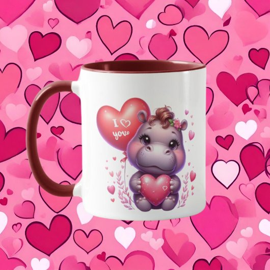 Niedliche Hippo-Nachricht Tasse