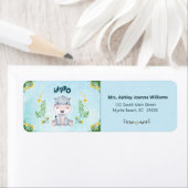 Niedliche Hippo-Rücksendeadresse (Insitu)