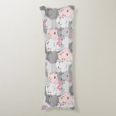 Niedliche Hippo Seitenschläferkissen (Vorderseite Vertikal)