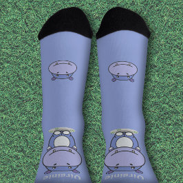 Niedliche Hippo Socks Socken