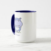 Niedliche Hippo-Tasse Tasse (Vorderseite Links)