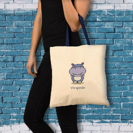 Niedliche Hippo Tote Bag Tragetasche