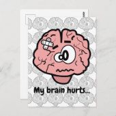 Niedliche Hirnschädigung Psychologie Neurologie Ca Postkarte (Vorne/Hinten)