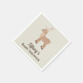 Niedliche Hirschbaby-Dusche Serviette (Ecke)