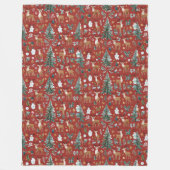 niedliche Hirschdecke Fleecedecke (Vorderseite)