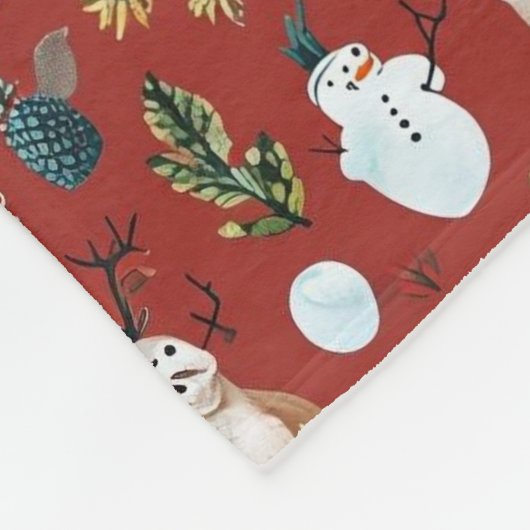 niedliche Hirschdecke Fleecedecke (Ecke)