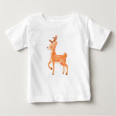 Niedliche Hirsche Baby T-shirt (Vorderseite)