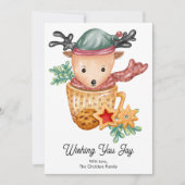 Niedliche Hirsche Tasse Weihnachten (Vorderseite)