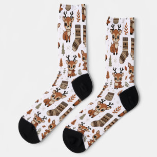Niedliche Hirschfallsocken - Gemütliches Leaf-Must Socken