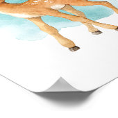 Niedliche Hirschtiere Kinderzimmer Wanddekor Baby Poster (Ecke)