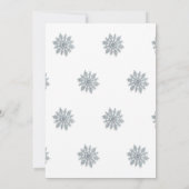 Niedliche Hirschwald Winterwald Aquarellkunst Einladung (Rückseite)