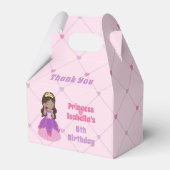 Niedliche hispanische Prinzessin Girl Pink Geburts Geschenkschachtel (Vorderseite)
