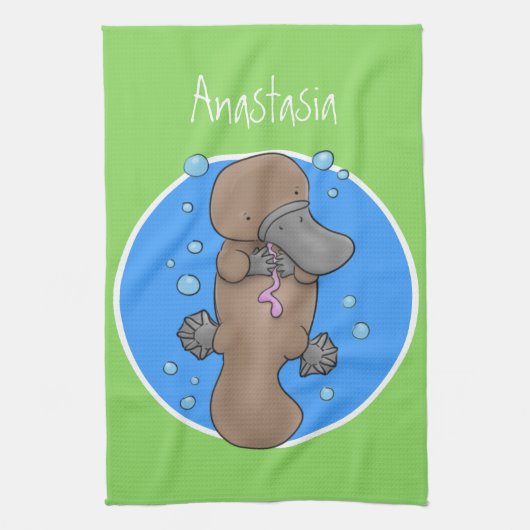 Niedliche Hochglanztuch-Cartoon-Abbildung Geschirrtuch (Vertikal)