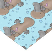 Niedliche Hochglanztuch-Cartoon-Abbildung Kurzer Tischläufer (Ecke)