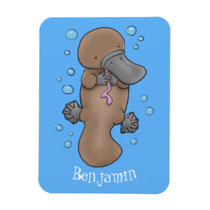 Niedliche Hochglanztuch-Cartoon-Abbildung Magnet