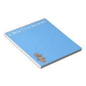 Niedliche Hochglanztuch-Cartoon-Abbildung Notizblock (angewinkelt)