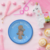 Niedliche Hochglanztuch-Cartoon-Abbildung Pappteller (Party)