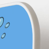 Niedliche Hochglanztuch-Cartoon-Abbildung Pickleball Schläger (Linke Seite)