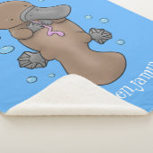 Niedliche Hochglanztuch-Cartoon-Abbildung Sherpadecke (3/4)