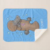 Niedliche Hochglanztuch-Cartoon-Abbildung Sherpadecke (Vorderseite (Horizontal))