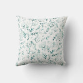 Niedliche Hochlandkuh Boho Floral Custom Kissen (Rückseite)