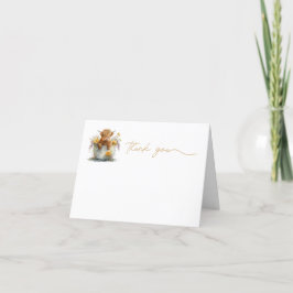 niedliche Hochlandkuh Dankeschön Karte