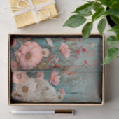 Niedliche Hochlandkuh mit Kosmos für Decoupage Seidenpapier (Geschenk)