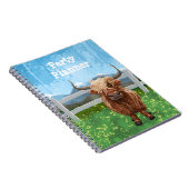 Niedliche Hochlandkuh Notizblock (Rechte Seite)