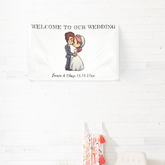 Niedliche Hochzeit Banner (InSitu)