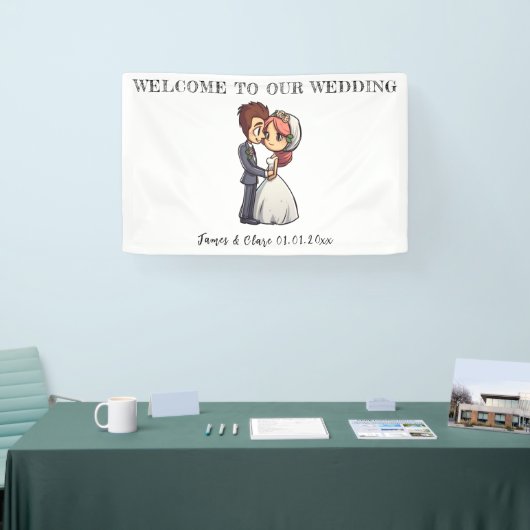 Niedliche Hochzeit Banner (Messe)