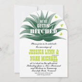 Niedliche Hochzeit der modernen Kalkgrün Einladung (Vorderseite)