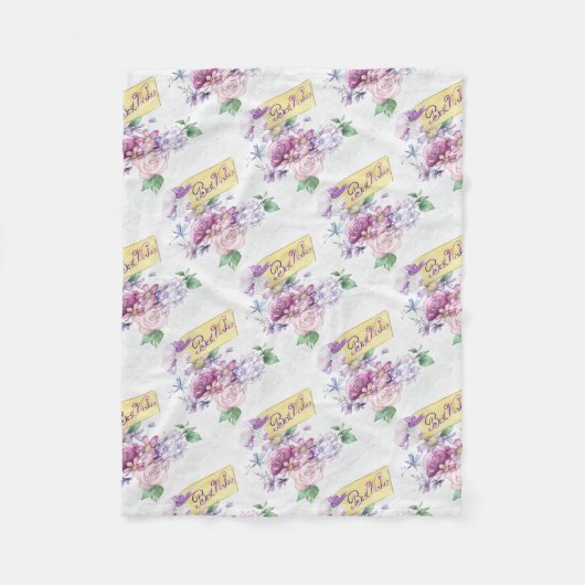 Niedliche Hochzeit Fleecedecke (Vorderseite)