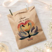 Niedliche Hochzeit Geschenktütchen (Ausgeschnitten)