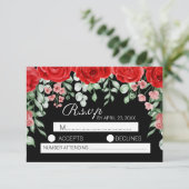 Niedliche Hochzeit mit Elégant RSVP Karte (Stehend Vorderseite)