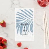 Niedliche Hochzeit mit Palmenblätterblättern Serviette (Beispiel)