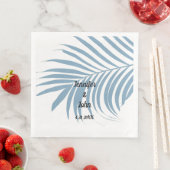 Niedliche Hochzeit mit Palmenblätterblättern Serviette (Beispiel)