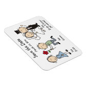 Niedliche Hochzeit Speichern Sie die Datumsmagnete Magnet (Rechte Seite)