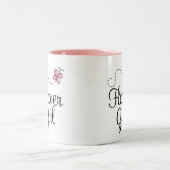 Niedliche Hochzeits-Blumen-Mädchen-Geschenk-Tasse Zweifarbige Tasse (Mittel)