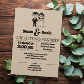 Niedliche Hochzeitseinladung Einladung